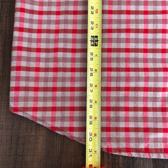 Columbia Short Sleeve Button Down Shirt Plaid Mens Size XL Red & Tan Regular Fit - Picture 14 of 15